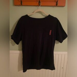 black regular short sleeve tee